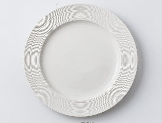 Plato de Restaurante Nórdico con Patrón Cepillado - Image 16