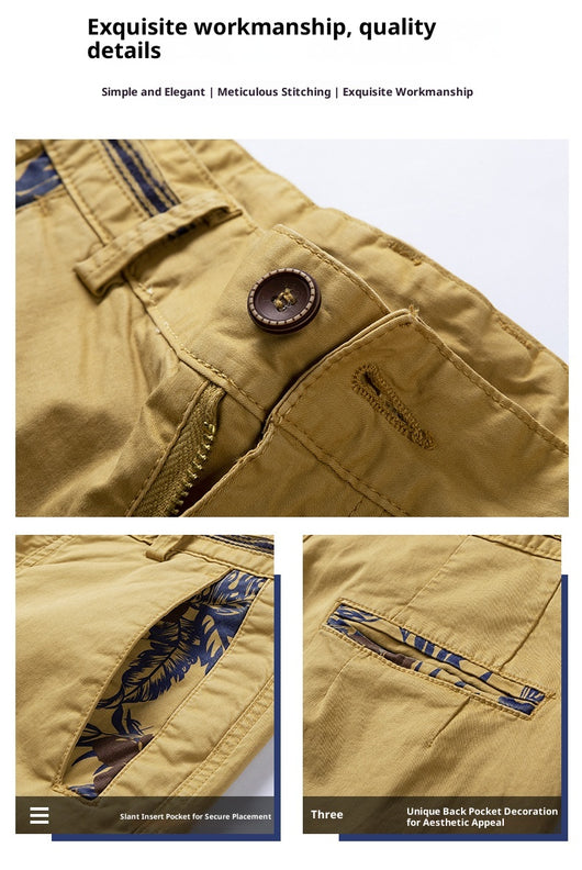 Pantalones Rectos Sueltos de Algodón Puro para Verano - Image 12