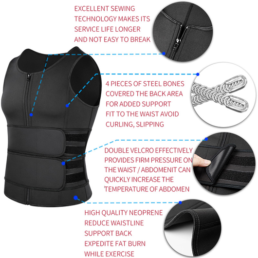 Chaleco Sauna Reductor de Cintura con Doble Faja - Corset Deportivo Moldeador Corporal - Image 20