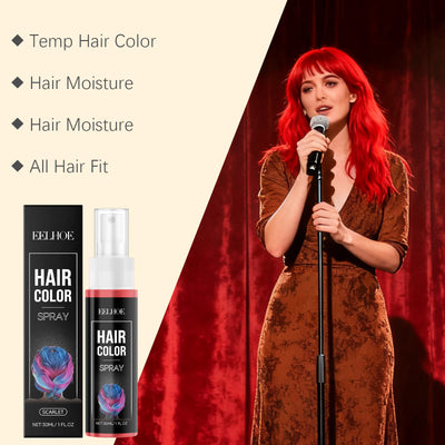 Spray Temporal para Cabello Rojo Brillante - Color Duradero y Fácil de Aplicar - Image 8