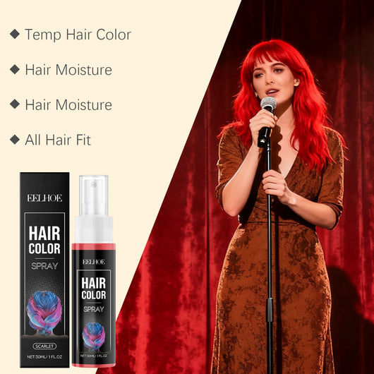 Spray Temporal para Cabello Rojo Brillante - Color Duradero y Fácil de Aplicar - Image 8
