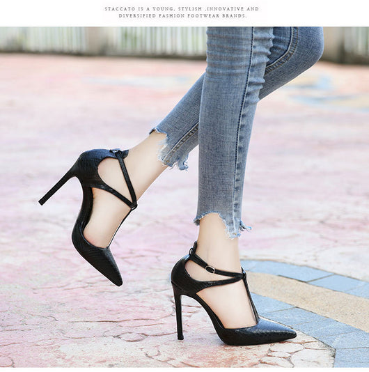 Sandalias de tacón alto puntiagudo para mujer - Image 12