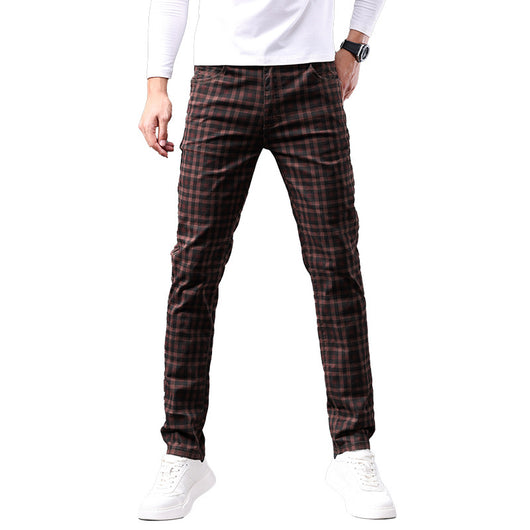 Pantalones Casuales de Algodón Estilo Británico para Hombre - Image 5