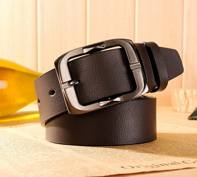 Cinturón de Cuero Premium para Hombre con Hebilla de Pasador - Image 3