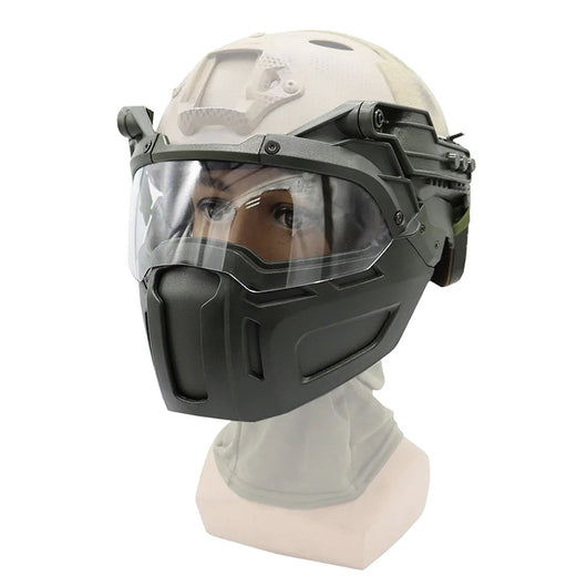 Casco Táctico Modular con Protección Facial Plegable - Image 17