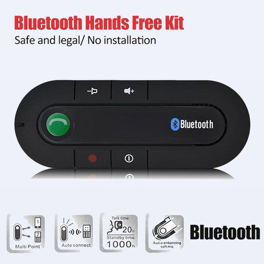 Altavoz Manos Libres Bluetooth para Visera del Auto - Image 2