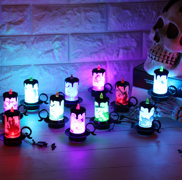 Velas LED Decorativas para Halloween - Luces Electrónicas Realistas
