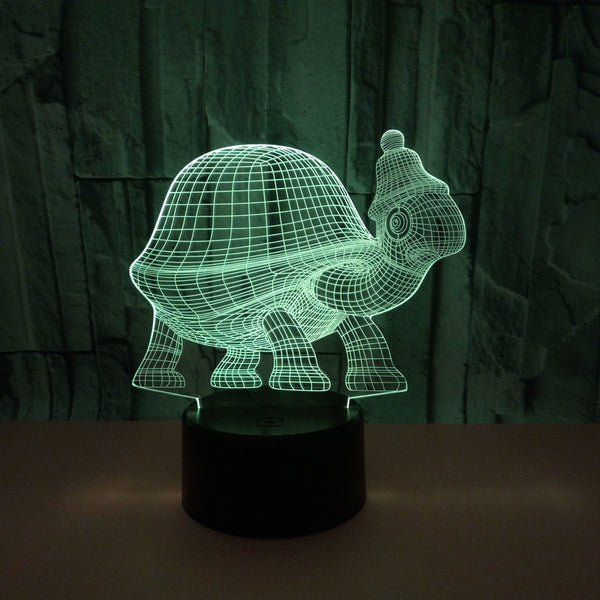 Lámpara 3D Tortuga Luminosa