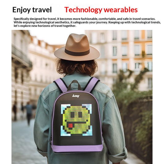 Mochila Inteligente LED Impermeable con Pantalla Luminosa - Image 3