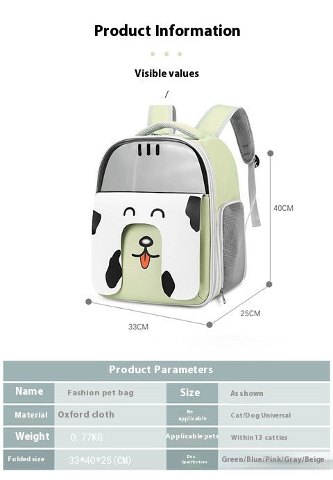 Mochila de Gran Capacidad para Mascotas - Viajes y Aventuras al Aire Libre - Image 23
