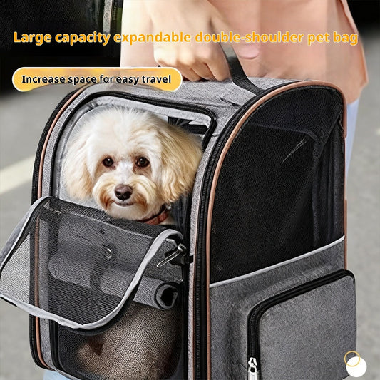 Bolsa Transportadora Extensible para Perros Pequeños con Ventilación