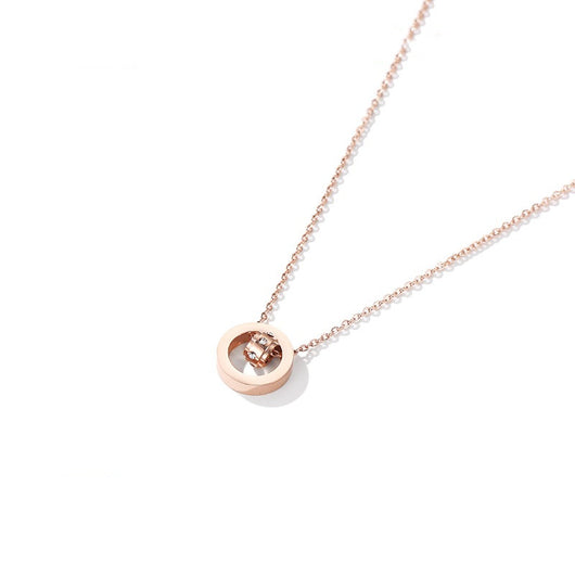 Collar Cadena de Acero Titanio Lujo Minimalista para Mujer - Image 12