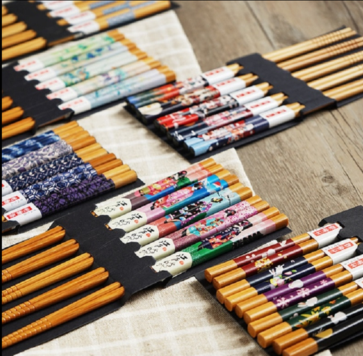 Juego de Palillos de Bambú Natural para Sushi - Puntas Afiladas - Image 6