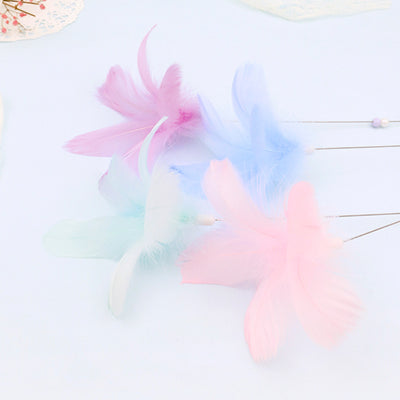 Juguete Interactivo para Gatos con Plumas Multicolor - Image 2