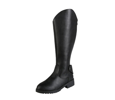 Botas Altas Estilo Caballero con Tacón Grueso y Cierre Lateral para Mujer - Image 5