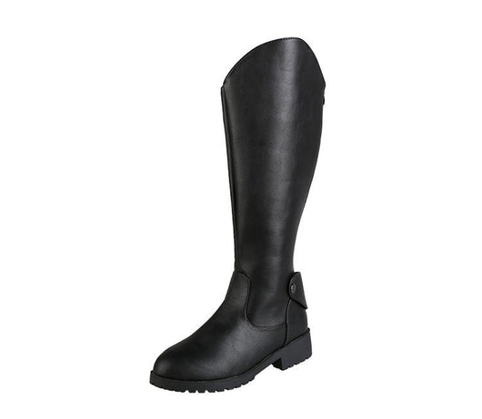 Botas Altas Estilo Caballero con Tacón Grueso y Cierre Lateral para Mujer - Image 5
