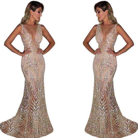 Vestido Sin Mangas con Escote en V y Encaje - Image 2