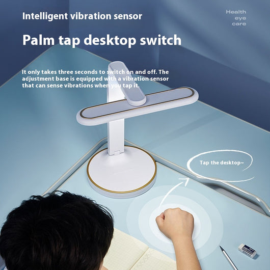 Lámpara de Escritorio Inteligente con Reloj, Carga Inalámbrica y Protección Visual - Image 3