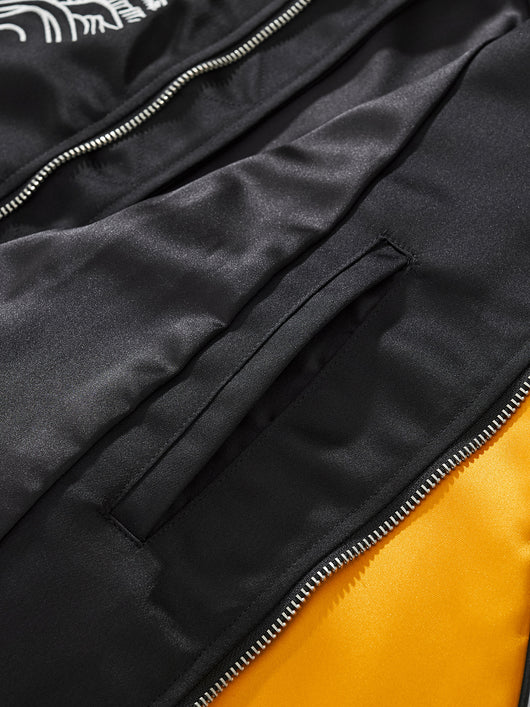 Chaqueta Bordada Premium Carpa Koi Saltando la Puerta del Dragón - Image 14