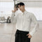 Camisa Blanca con Bolsillos Diagonales