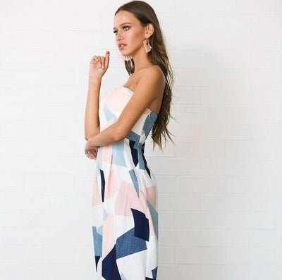 Jumpsuit Ancho con Estampado en el Pecho para Mujer - Image 3