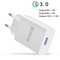 Cargador Rápido USB Quick Charge 3.0 Compatible con iPhone, Samsung y Xiaomi - Enchufe EU/US