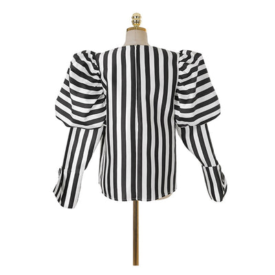 Blusa Cuello Redondo con Diseño Linterna - Image 5