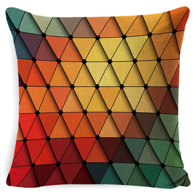 Funda de Almohada de Algodón y Lino Colorida con Diseño Creativo - Image 8