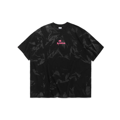Playera Suelta con Estampado Fun English de Manga Corta