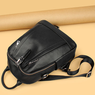 Mochila de Cuero Genuino - Bolsa de Viaje y Trabajo Profesional - Image 4