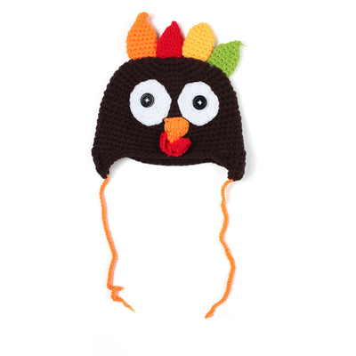 Gorro Tejido a Mano con Diseño de Pavo para Acción de Gracias - Image 7