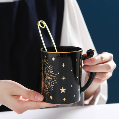 Taza Cerámica Personalizada con Cuchara y Infusor de Té