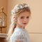 Diadema de Corona Floral para Niñas - Adorno para Cabeza