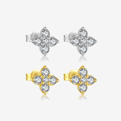 Aretes de Plata Esterlina 925 con Circonia Cúbica - Diseño Minimalista Versátil - Image 2