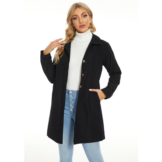 Abrigo Tipo Trench Clásico Británico para Mujer - Elegancia y Sofisticación - Image 3