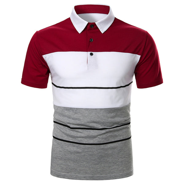 Playera Manga Corta para Hombre con Ribete Bicolor - Image 22