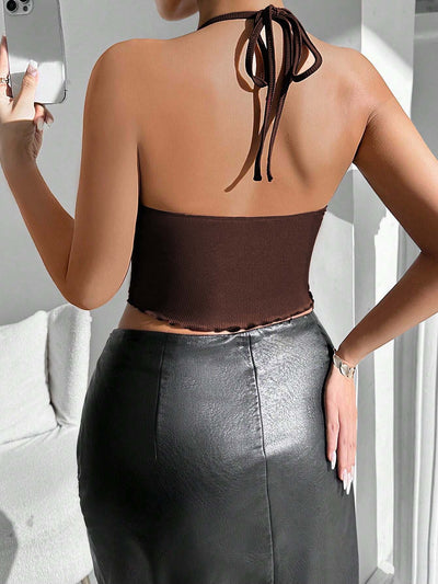 Top Escotado Sexy Estilo Europeo Otoño-Invierno para Mujer - Image 12