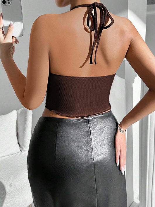Top Escotado Sexy Estilo Europeo Otoño-Invierno para Mujer - Image 12