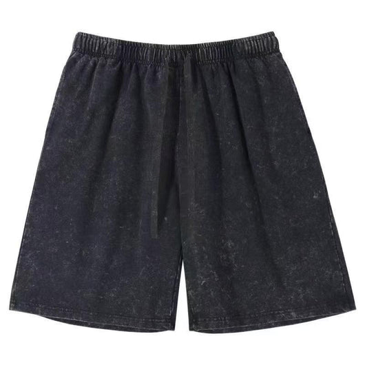 Shorts Casuales Relajados Desteñidos para Hombre - Image 10
