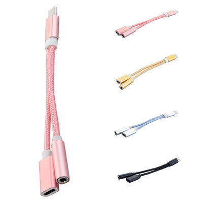 Cable Adaptador 2 en 1 para Audífonos y Carga Simultánea - Image 4