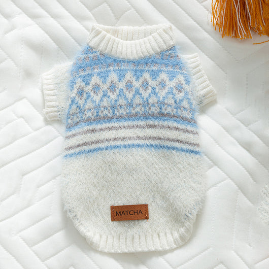 Suéter Diamante para Perros Pequeños - Abrigo Cálido para Otoño e Invierno - Image 10