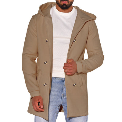Abrigo de Lana Tipo Trench para Hombre - Image 11