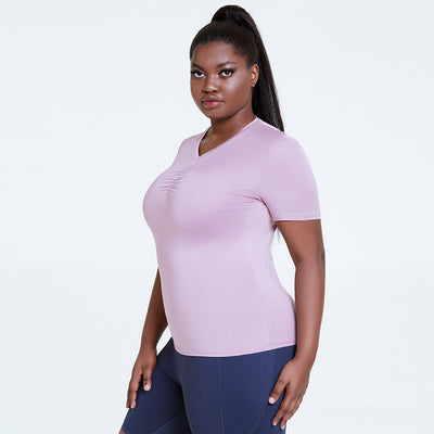 Conjunto de Yoga Primavera Verano Cuello V Minimalista - Image 7