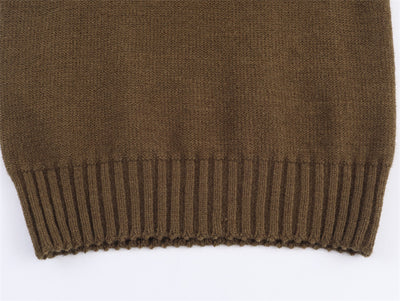 Chaleco Suelto Cuello V Estilo Francés Mujer - Colores Sólidos - Image 16