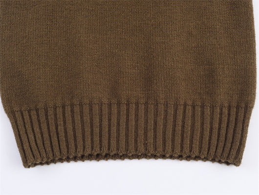 Chaleco Suelto Cuello V Estilo Francés Mujer - Colores Sólidos - Image 16