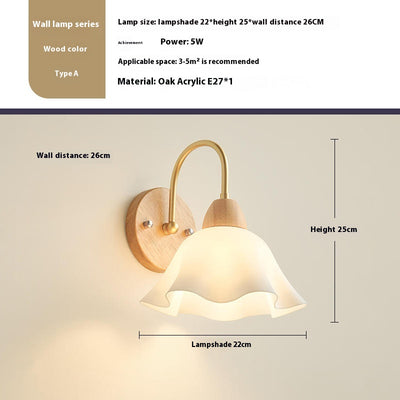 Lámpara de Noche Nórdica en Madera Natural Estilo Minimalista - Image 7