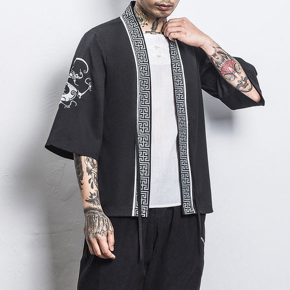 Abrigo Hanfu de Manga 3/4 Ligero