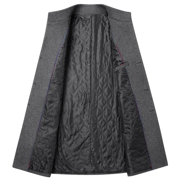 Abrigo de Lana para Hombre Largo Elegante