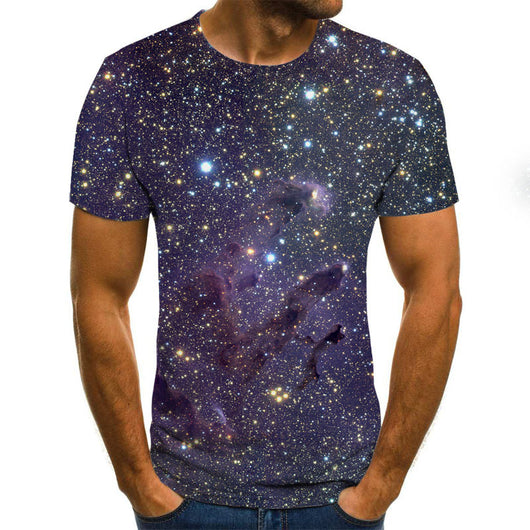 Camiseta Hombre Estampado Digital 3D Manga Corta - Image 8