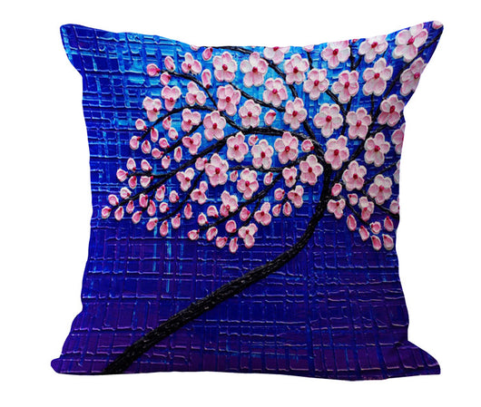 Funda de Almohada con Óleo Artístico en Algodón y Lino - Image 13